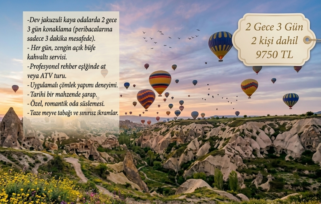 TATİL PAKETİ 2 GECE 3 G&Uuml;N
