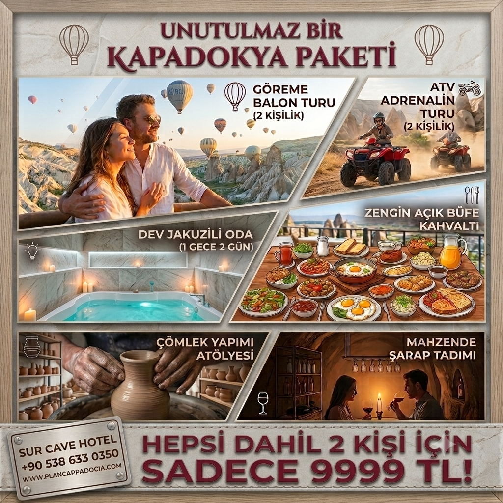 BALONLU, ATVLİ 1 GECE 2 G&Uuml;N PAKET